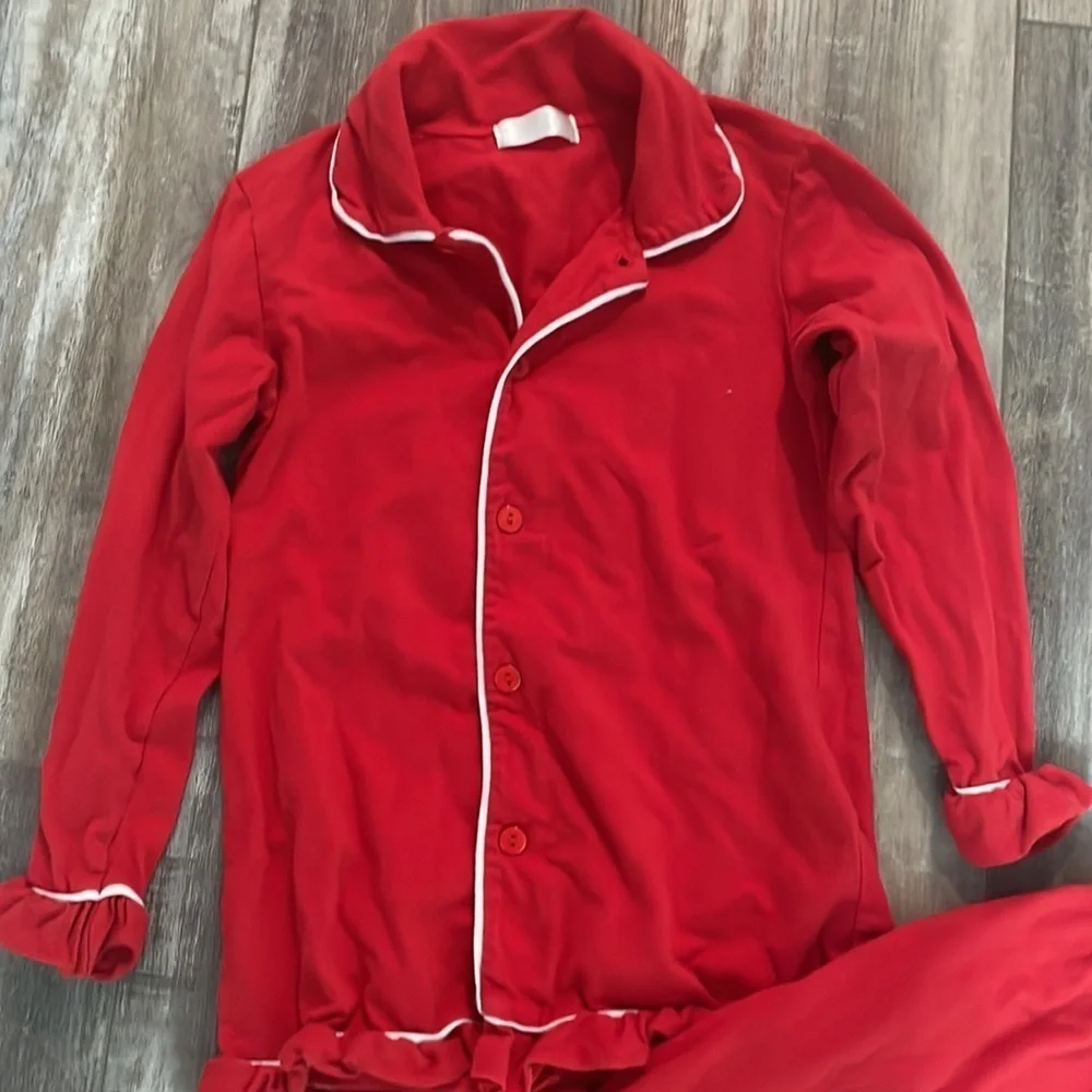Buttered Biscuit Boutique Red Holiday Pajamas